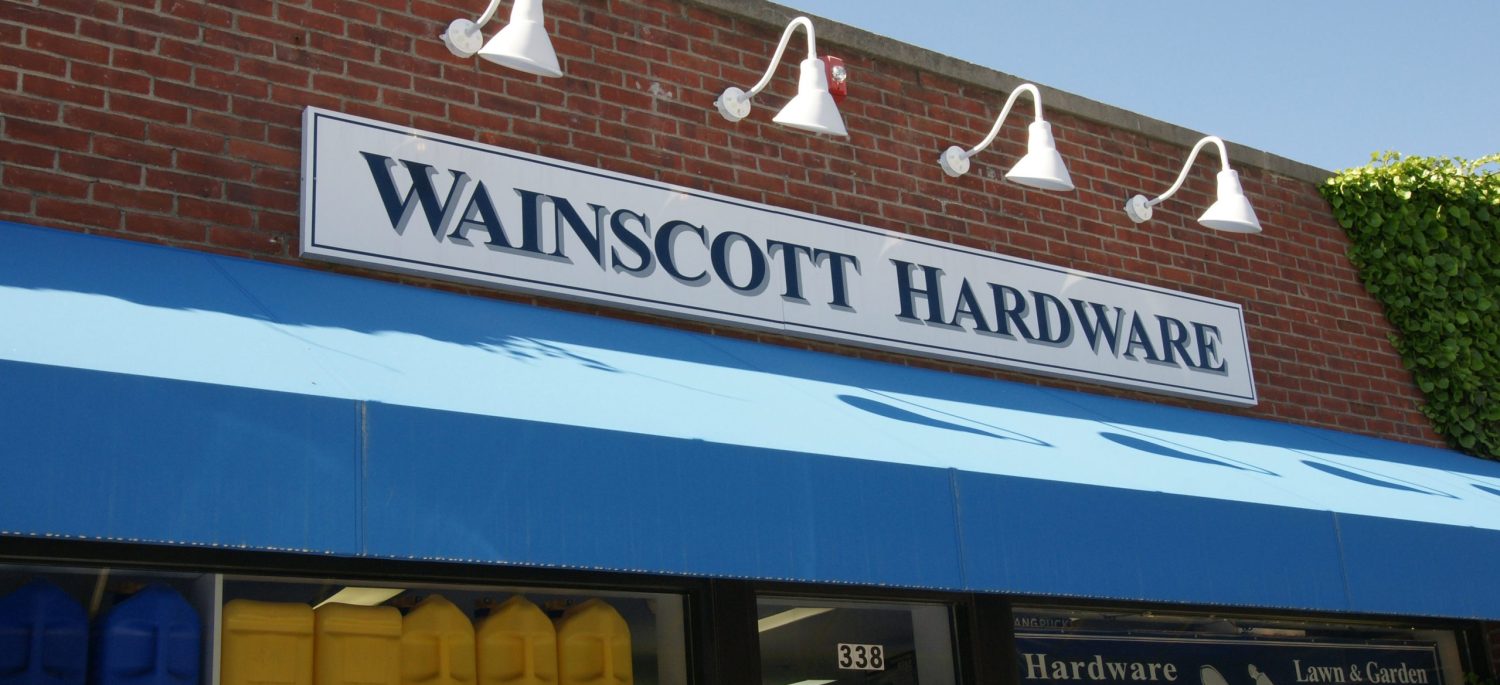 Wainscott Hardware awning